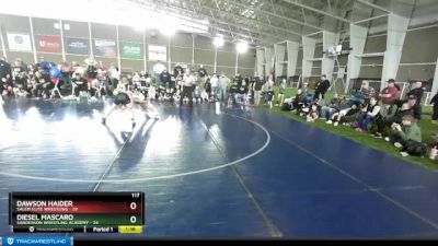 117 lbs Quarters & Wb (16 Team) - Diesel Mascaro, Sanderson Wrestling Academy vs Dawson Haider, Salem Elite Wrestling