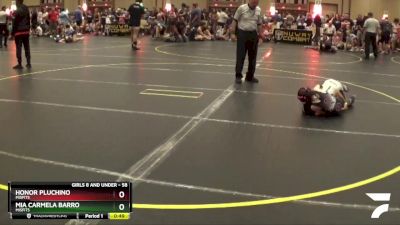 58 lbs 1st Place Match - Mia Carmela Barro, Misfits vs Honor Pluchino, Misfits