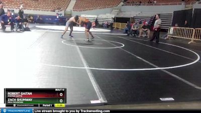 D3-215 lbs Quarterfinal - Zach Shumway, Mica Mountain vs Robert Gaitan, Poston Butte