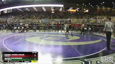 2A 152 lbs Semifinal - Gianni Maldonado, Lake Gibson vs Hansel Pompa-Mauri, Mariner