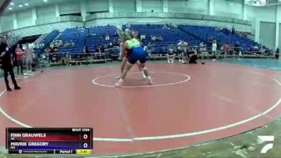 160 lbs Quarterfinal - Finn Grauwels, WI vs Mavrik Gregory, OH