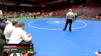113 lbs D1 - Semi-finals (fri 7:30pm.) - Mason Hansen, Kaukauna vs Ramsey Winton, Stoughton