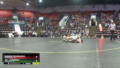 106 lbs Quarterfinals (8 Team) - Andrew Feldpausch, Portland HS vs Sky Langewicz, Algonac HS