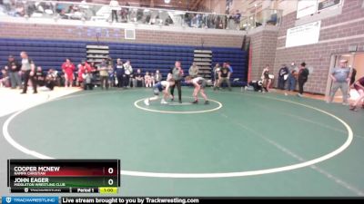 110 lbs Cons. Round 2 - Cooper McNew, Nampa Christian vs John Eager, Middleton Wrestling Club