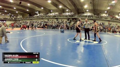 135 lbs Cons. Round 4 - Andrew Cook, Nixa Youth Wrestling-AAA  vs Hayden Allen, Cameron Youth Wrestling Club-AA