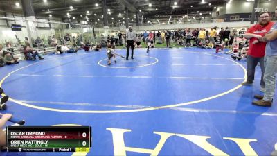 60 lbs Finals (2 Team) - Orien Mattingly, GREAT NECK WC - GOLD vs Oscar Ormond, NORTH CAROLINA WRESTLING FACTORY