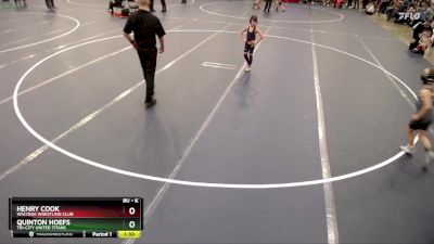 Semifinal - Quinton Hoefs, Tri-City United Titans vs Henry Cook, Waconia Wrestling Club