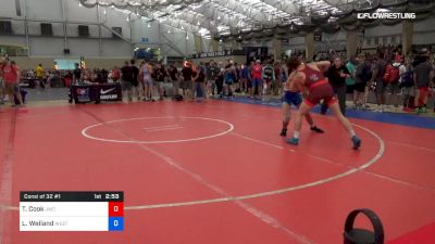 74 kg Consi Of 32 #1 - Tanner Cook, Jackrabbit Wrestling Club vs Luke Weiland, West Point RTC