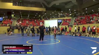 83 lbs Quarterfinal - Mason Bruber, NE vs Angel Gutierrez-Thomas, TX