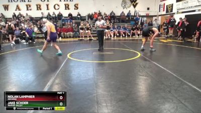 190 lbs Round 1 - Jake Schoer, Wapsie Valley vs Nolan Lamphier, Oelwein