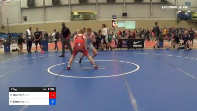 67 kg Round Of 32 - Paul Konrath, Indiana vs Vincent Eremita, Kansas Training Center