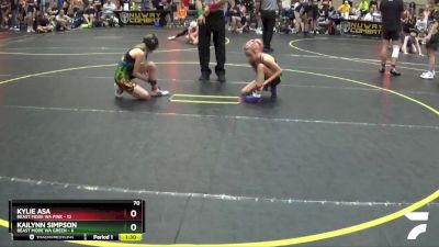 70 lbs Round 1 (4 Team) - Kylie Asa, Beast Mode WA Pink vs Kailynn Simpson, Beast Mode WA Green