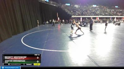 135 lbs Round 4 - Beckett Westendorf, Waverly Area Wrestling Club vs Sawyer Brenneman, Iowa