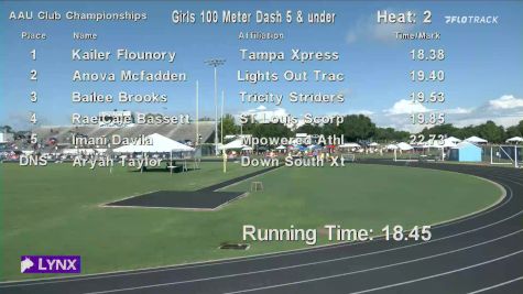 High School Girls' 100m, Prelims 2 - Age under 10