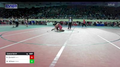 143 lbs Consi Of 32 #1 - Nesar Qureshi, Taft Middle School vs Weston Wilson, Owasso Junior High