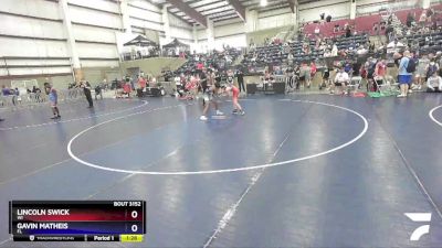 92 lbs Quarterfinal - Lincoln Swick, WI vs Gavin Matheis, FL