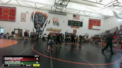 67 lbs Quarterfinal - Rowdee Goolsbey, Powell Wrestling Club vs Fletcher Lewis, Thermopolis Wrestling Club