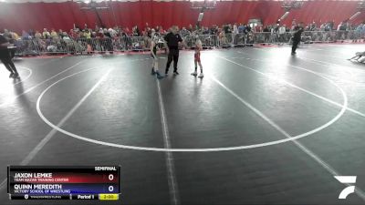 74 lbs Semifinal - Jaxon Lemke, Team Nazar Training Center vs Quinn Meredith, Victory School Of Wrestling