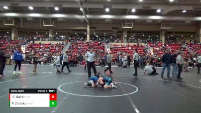 64 lbs Cons. Semi - Trig Baird, WR - Topeka Blue Thunder vs Parker Zluticky, Kansas Young Guns Wrestling Cl