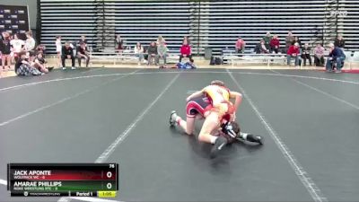 76 lbs Round 5 (10 Team) - Amarae Phillips, Noke Wrestling RTC vs Jack Aponte, Wolfpack WC