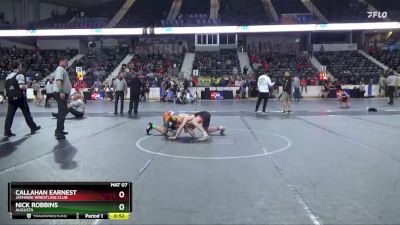 120 lbs Cons. Round 1 - Callahan Earnest, Jayhawk Wrestling Club vs Nick Robbins, Augusta