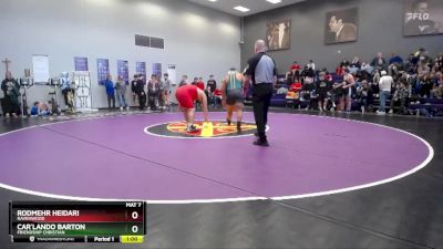 285 lbs Cons. Round 2 - Rodmehr Heidari, Ravenwood vs Car`Lando Barton, Friendship Christian