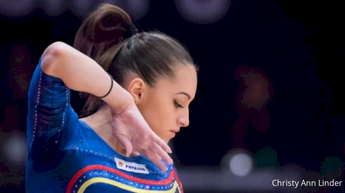 Larisa Iordache 2015 Worlds floor pose.jpg