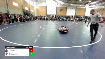 165 lbs Quarterfinal - Lucas Alvan, Ludlow vs Constantine Isaac, Windham-NH