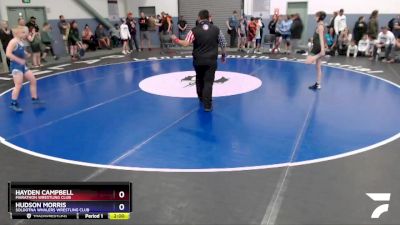 97 lbs Round 2 - Hayden Campbell, Marathon Wrestling Club vs Hudson Morris, Soldotna Whalers Wrestling Club