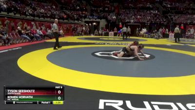 D3-150 lbs Quarterfinal - Kohen Horvath, Mil. Edison vs Tyson Seesholtz, South Range