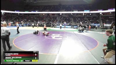 II-102 lbs Cons. Round 5 - Derek Walseman, Beaver River vs D`vante Ortiz, Tamarac