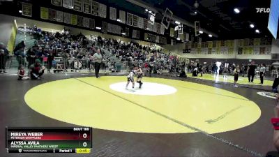 53 lbs Cons. Semi - Alyssa Avila, Imperial Valley Panthers Wrest vs Mireya Weber, Peterson Grapplers