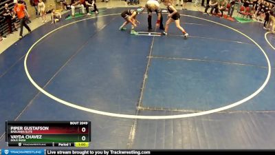 75 lbs Quarterfinal - Vayda Chavez, Gold Rush vs Piper Gustafson, Badlands Elite