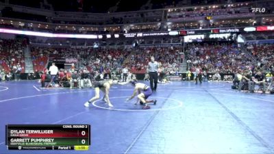 2A-106 lbs Cons. Round 2 - Garrett Pumphrey, Eddyville-Blakesburg-Fremont vs Dylan Terwilliger, Eagle Grove