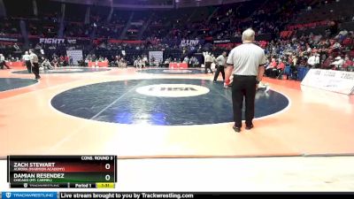 3A 120 lbs Cons. Round 3 - Zach Stewart, Aurora (Marmion Academy) vs Damian Resendez, Chicago (Mt. Carmel)