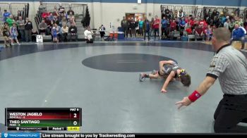 54 lbs Round 1 (4 Team) - Weston Jagielo, Roncalli vs Theo Santiago, Penn