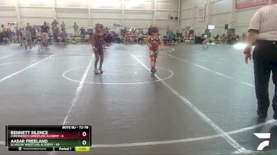 72-78 lbs Round 2 - Bennett Silence, Contender?s Wrestling Academy vs Aasar Freeland, Glasgow Wrestling Academy