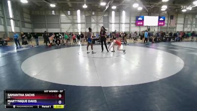 57 lbs Champ. Round 3 - Samantha Sachs, CA vs Martynique Davis, AZ