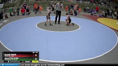 62 lbs Cons. Round 4 - Braxton Byrd, Scappoose Mat Club vs Blane Rider, MOOK MAT CLUB