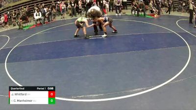 92 lbs Quarterfinal - Caleb Manheimer, West Jordan vs Johnny Whitford, WESTLAKE