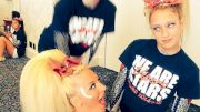 Cheerleaders Show Off Their Biggest Hair Poofs