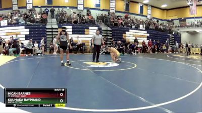 125 lbs. Champ. Round 1 - Micah Barnes, Ft. Zumwalt West vs Kuumaka Rayphand, Smith-Cotton