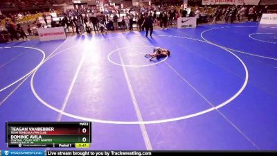 67 lbs Cons. Round 4 - Dominic Avila, Central Coast Most Wanted Wrestling Club vs Teagan VanBebber, Team Temecula /Pin Club