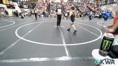 90 lbs Consi Of 8 #2 - Dominic Riccardi, HURRICANE WRESTLING ACADEMY vs Tucker Goins, Sallisaw Takedown Club