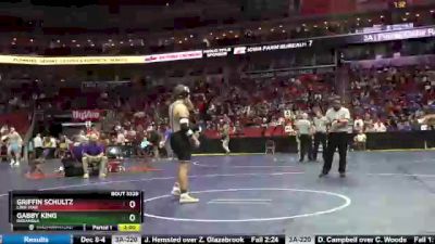 3A-220 lbs Cons. Round 2 - Gabby King, Indianola vs Griffin Schultz, Linn-Mar