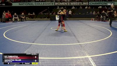 109 lbs Champ. Round 1 - Ivy Threatful, Simon Fraser University vs Samantha Miller, Mount Olive