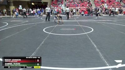 46 lbs Quarterfinal - Gabriel Dugan, Kansas Young Guns Wrestling Cl vs Rocky Johnson, Team Of Hard Knox