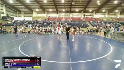 110 lbs Round 1 (3 Team) - KRYSTAL CORONA-ORTEGA, Montana vs Sarai O`Day, Hawaii 2