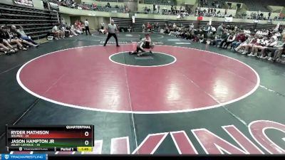 113 lbs Quarterfinals (8 Team) - Ryder Mathison, Holmen vs Jason Hampton Jr, Joliet Catholic