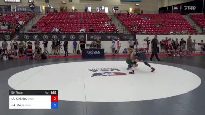 44 kg 5th Place - Arseni Kikiniou, Poway Wrestling vs Aaron Meza, Sunkist Kids/Monster Garage